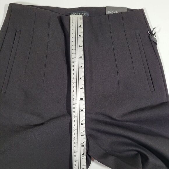 Rachel Zoe New York Pants Women's 6 Black Los Angeles High Rise Slim Leg Pockets - Picture 5 of 10